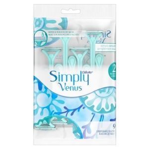 Gillette Simply Venus 2 Disposable Razors 18 count (2 packages of 9ct